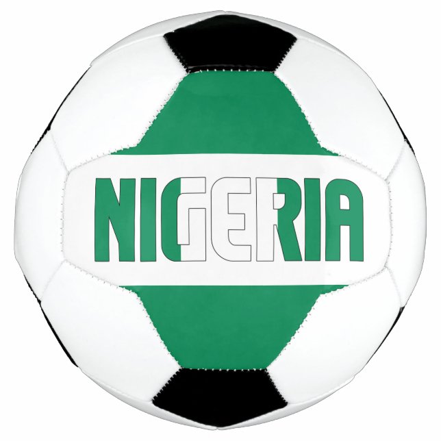 Ballon De Foot Nigeria Drapeau Patriotique (Devant)