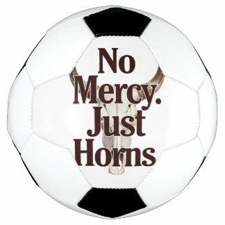 Ballon De Foot No Mercy Just Horns Longhorn Skull Brutal Bull 