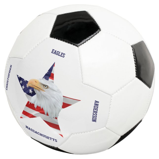 Ballon De Foot Noble Aigle, Drapeau Américain, Étoile (3/4)