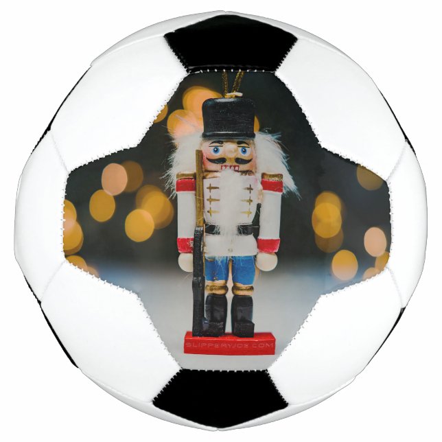 Ballon De Foot Noël SlipperyJoe nutcracker figurine ornement (Devant)