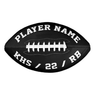 Ballon De Foot Nom et numéro du joueur personnalisé, école et pos