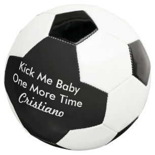 Ballon De Foot Nom personnalisé Kick Me Baby une fois de plus