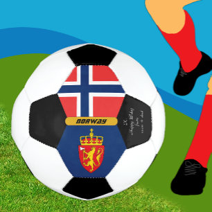 Ballon De Foot Norvège Personnalisée, Drapeau, Photo Ball de Foot