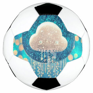 Ballon De Foot Nuage de pluie cristalline