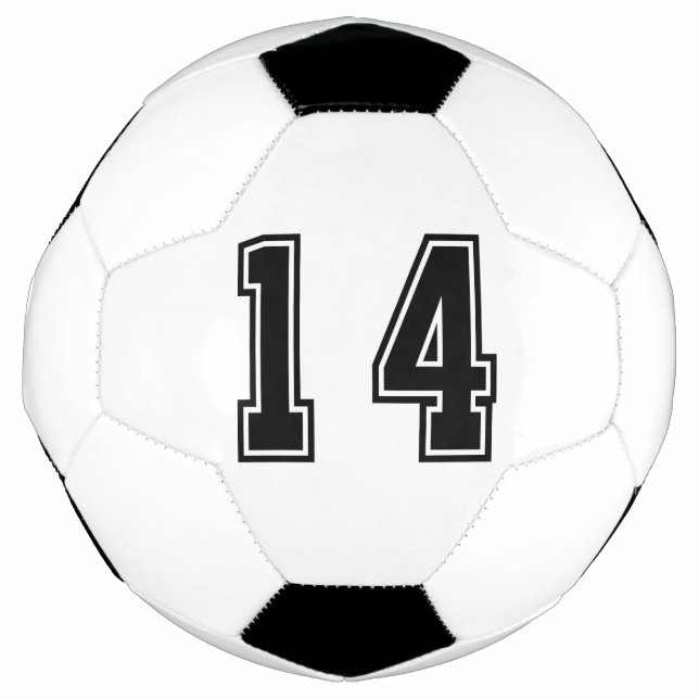 Ballon De Foot Numéro 14 (Devant)