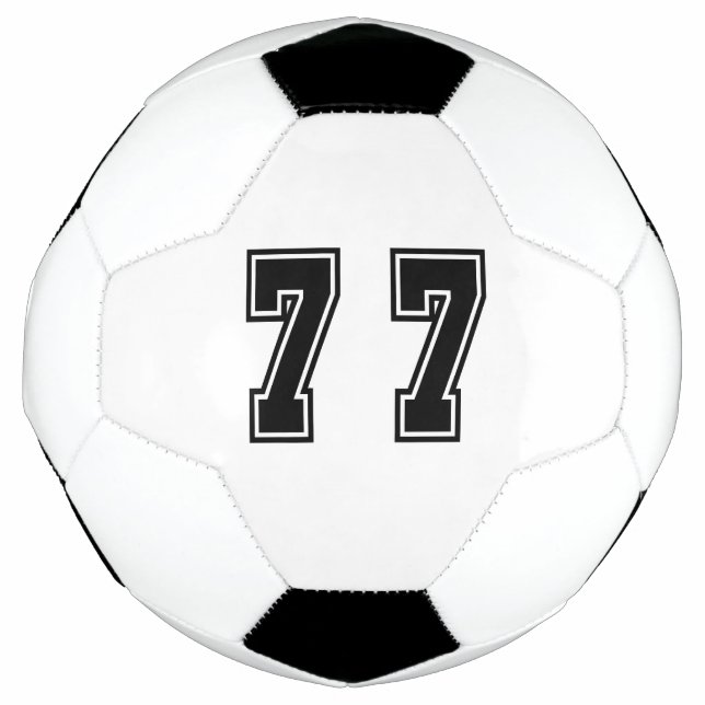 Ballon De Foot numéro 77 (Devant)