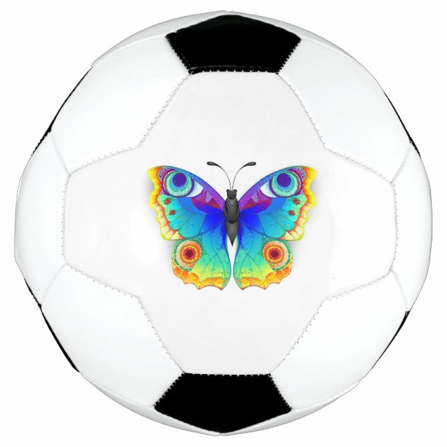 Ballon De Foot Oeil de paon arc-en-ciel (Devant)