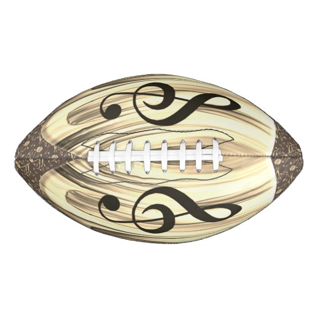 Ballon De Foot Onglet de guitare de notes musicales personnalisée (Devant)