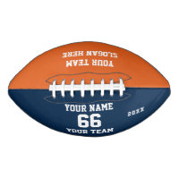 Orange bleu blanc Football Nom, Numéro, Équipe