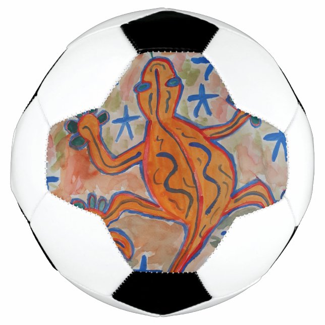 Ballon De Foot Orange Gecko (Devant)
