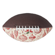 Ornements de Noël en toile rouge chinoiserie