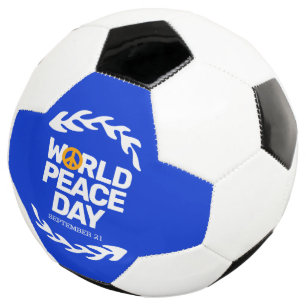 Ballon De Foot Panneau de paix de la Journée Mondiale de la Paix