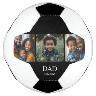 Ballon De Foot Papa a établi Moderne Simple Gras Noir 3 Photo