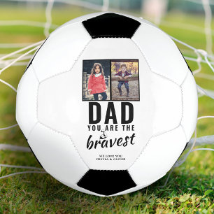 Ballon De Foot Papa tu es le Père le plus courageux Jour 2 Photo