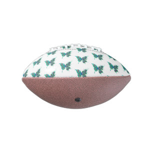 Ballon De Foot Papillon aux plumes de paon vert