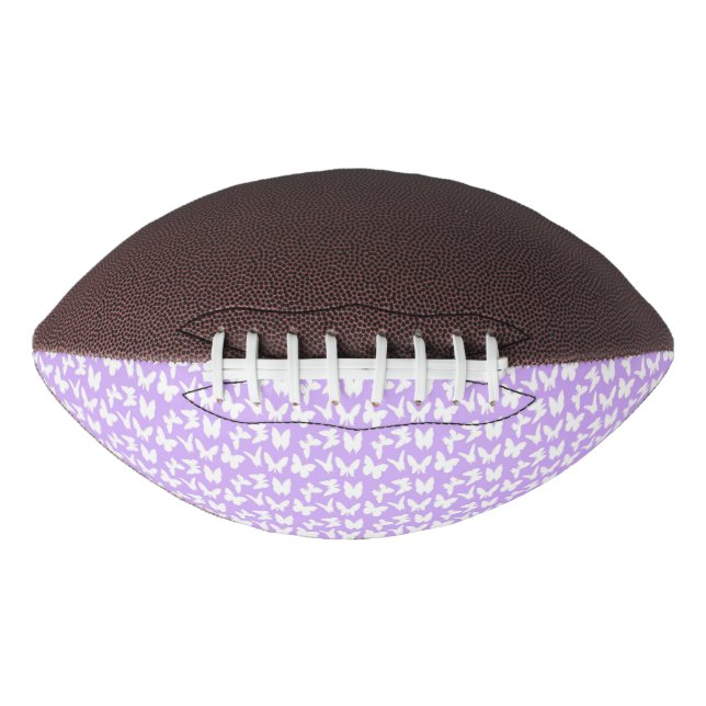 Ballon De Foot Papillons de sensibilisation sur Lilac Purple (Devant)