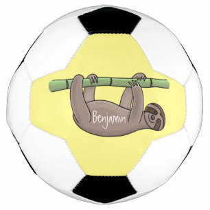 Ballon De Foot Paresse souriante mignon sur dessin animé en bambo