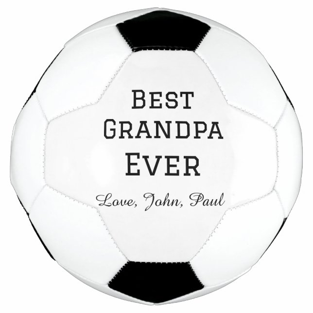 Ballon De Foot Paris grand-père jamais grand-père cadeaux nom sim (Devant)