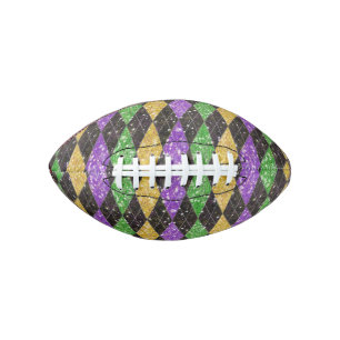 Ballon De Foot Parties scintillant Mardi Gras Harlequin Jacquard 