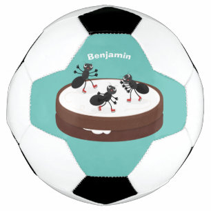 Ballon De Foot Patinage sur glace de fourmis joyeuses sur dessin