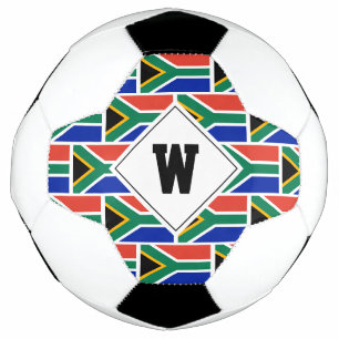 Ballon De Foot Patriotique AFRIQUE DU SUD DRAPEAU Monogramme ball
