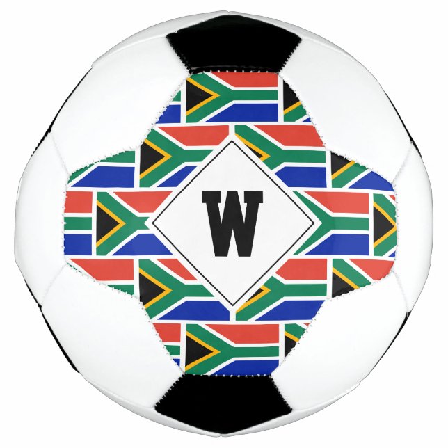 Ballon De Foot Patriotique AFRIQUE DU SUD DRAPEAU Monogramme ball (Devant)