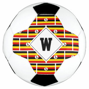 Ballon De Foot Patriotique OUGANDA DRAPEAU Monogramme balle de so
