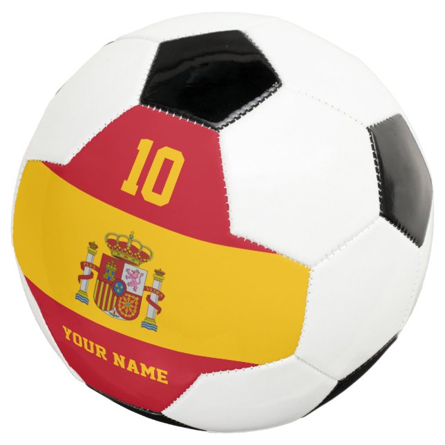 Ballon De Foot Pavillon espagnol balle de football avec numéro de (3/4)