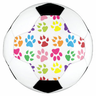 Ballon De Foot Paws Colorés, Paws Chiens, Paws Chat
