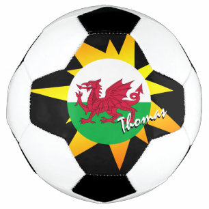 Ballon De Foot Pays de Galles Football & Welsh Flag / BANG
