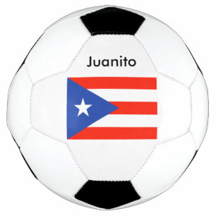 Ballon De Foot Personnalisé Boricua Bandera porto-ricain