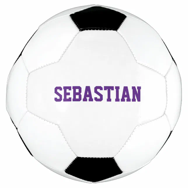 Ballon De Foot Personnalisé violet nom personnalisé numéro d'équi