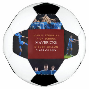 Ballon De Foot Photo de fin d'études personnalisée cool au lycée