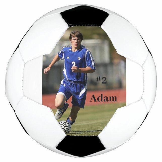 Ballon De Foot Photo et nom du joueur de football personnalisé (Devant)