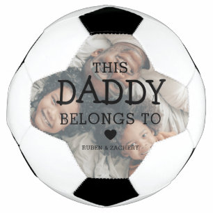 Ballon De Foot Photo Personnalisée 'Ce Papa Appartient À'   Papa