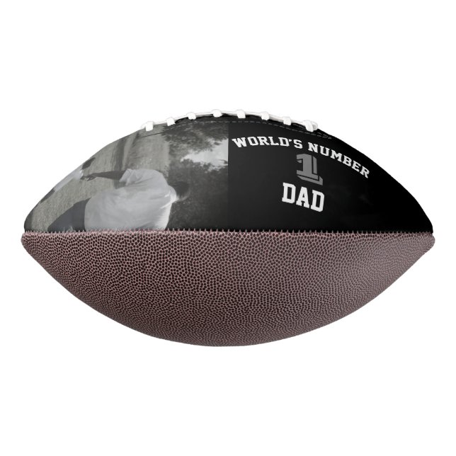 Ballon De Foot Photo personnalisée Monde numéro un papa père gran (Tourné à 270°)