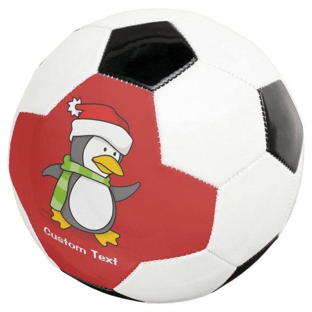Ballon De Foot Pingouin de Noël marchant sur la neige (3/4)