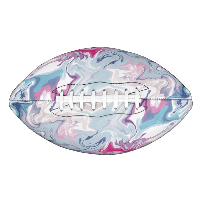 Ballon De Foot Poreiller à jetons acrylique rose et bleu (Devant)