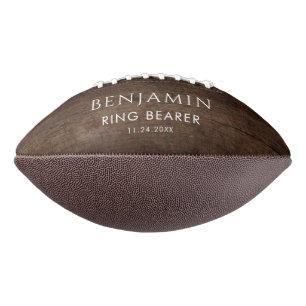 Ballon De Foot Porteur de ceinture rustique Groomsman Keepsperson