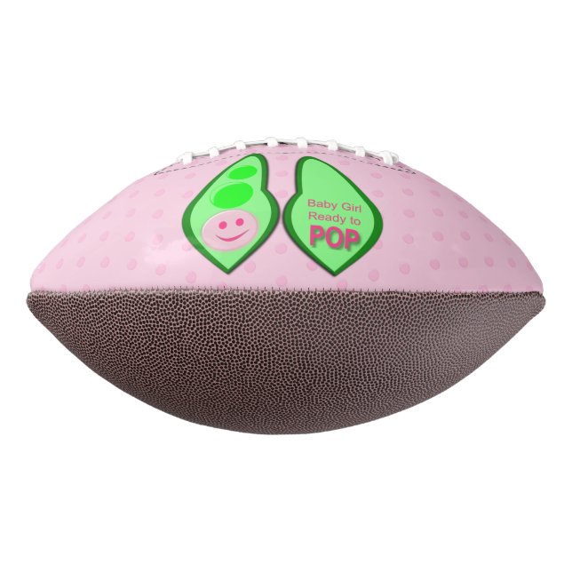 Ballon De Foot Prêt pour la pop bébé fille pois rose (Tourné à 270°)