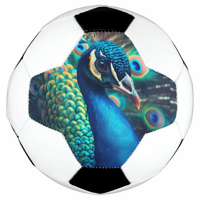 Ballon De Foot Profil Peacock (Devant)