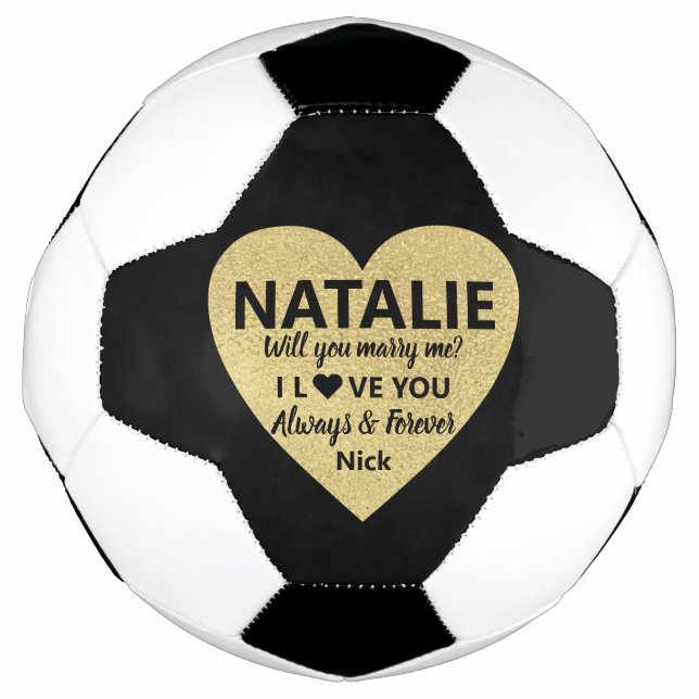 Ballon De Foot Proposition de mariage, voulez-vous m'épouser (Devant)
