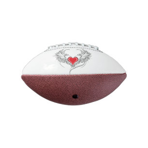 Ballon De Foot Red Angel Coeur avec ailes