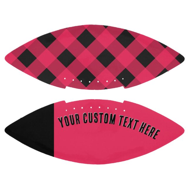 Ballon De Foot Red Buffalo Plaid Rustic Check Motif (Panneaux)