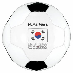 Ballon De Foot République de Corée Drapeau sud-coréen Personnalis