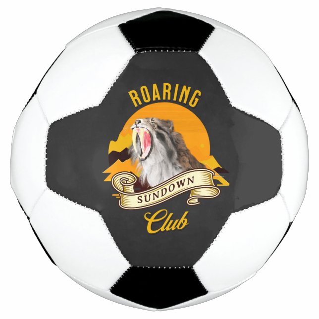 Ballon De Foot Roaring Sundown Club Sabertooth Tiger (Devant)