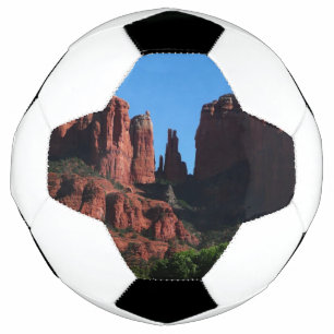 Ballon De Foot Rocher Cathedral à Sedona, Monument de l'Arizona