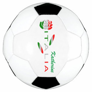 Ballon De Foot Rosa Bandiera Italiana avec Italia Personnalisé