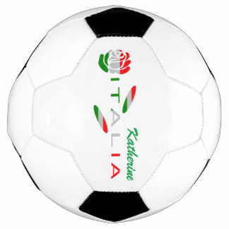 Ballon De Foot Rosa Bandiera Italiana con Italia Personnalisée