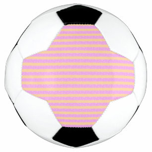 Ballon De Foot Rose Géométrique